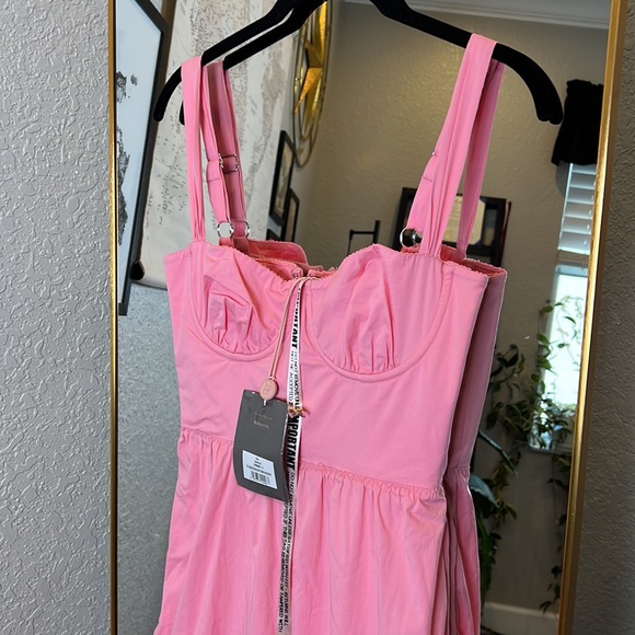 HOUSE OF CB 'Elia' French Pink Midi Sundress NWOT - Picture 8 of 11